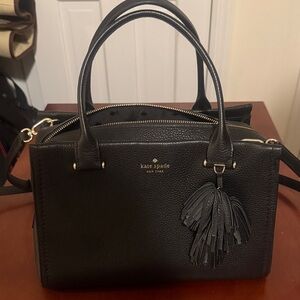 Kate Spade Black Satchel with Tassel